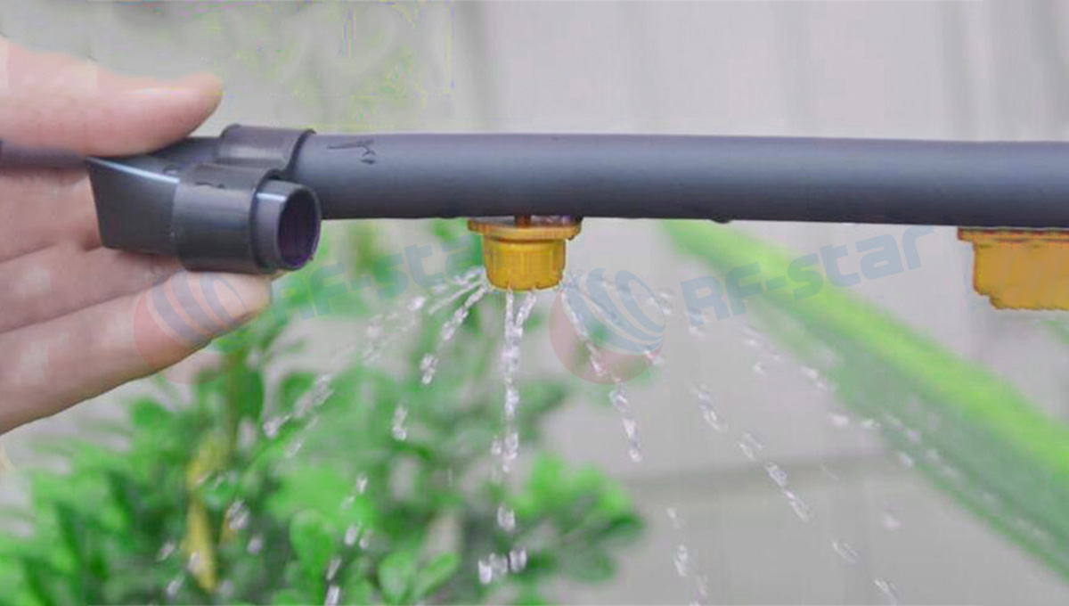 ejemplo de sistema de ahorro de agua de riego por goteo inteligente