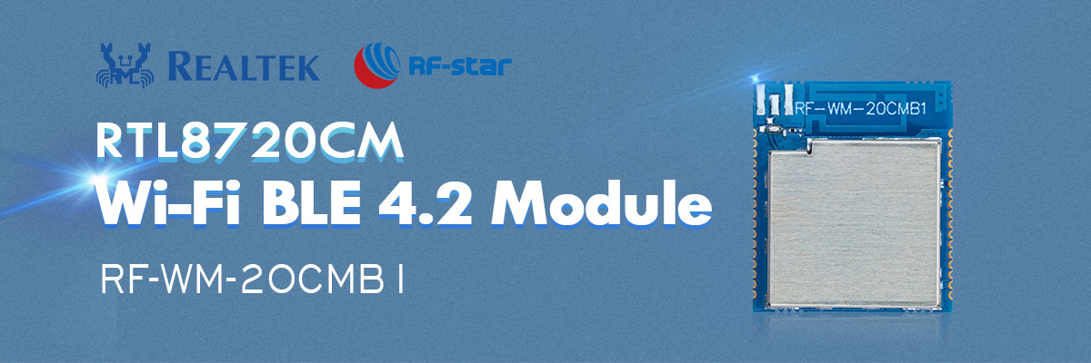 Módulo RTL8720CM Wi-Fi BLE 4.2 RF-WM-20CMB1