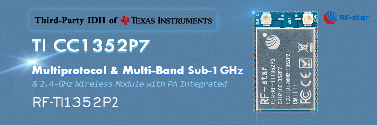 TI CC1352P7 Multiprotocolo y multibanda Sub-1 GHz RF-TI1352P2