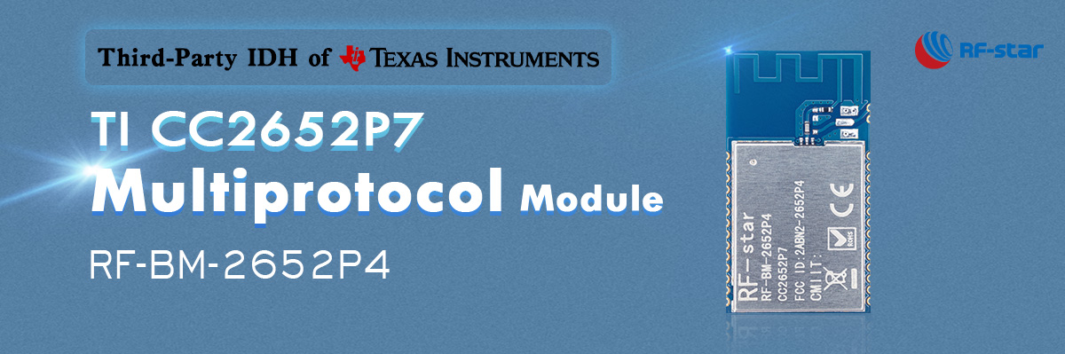Módulo multiprotocolo TI CC2652P7 RF-BM-2652P4
