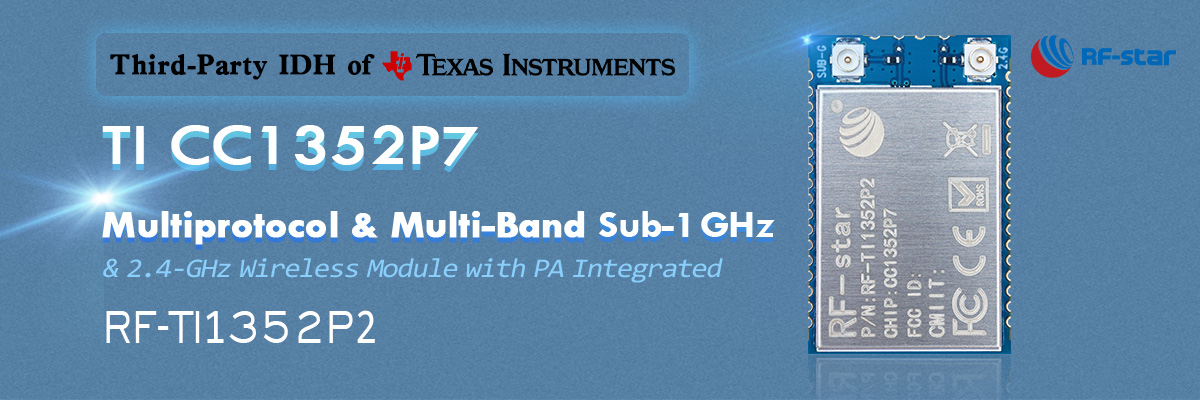 TI CC1352P7 Multiprotocolo y multibanda Sub-1 GHz RF-TI1352P2
