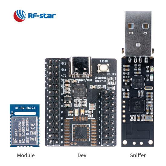 EFR32BG22 Low Power Bluetooth Master Slave Module RF-BM-BG22A1