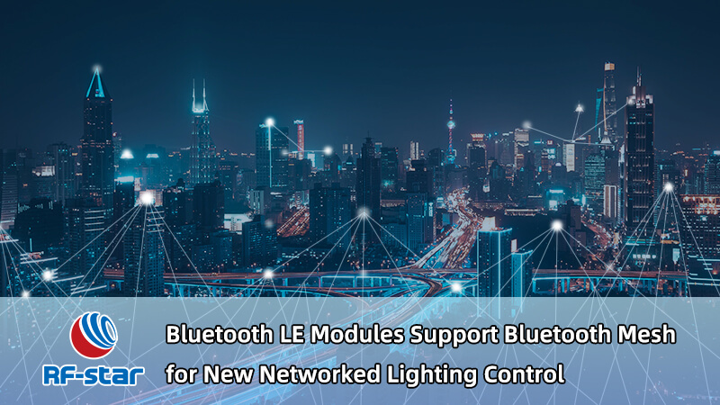 Los módulos RF-star Bluetooth LE admiten Bluetooth Mesh para un nuevo control de iluminación en red