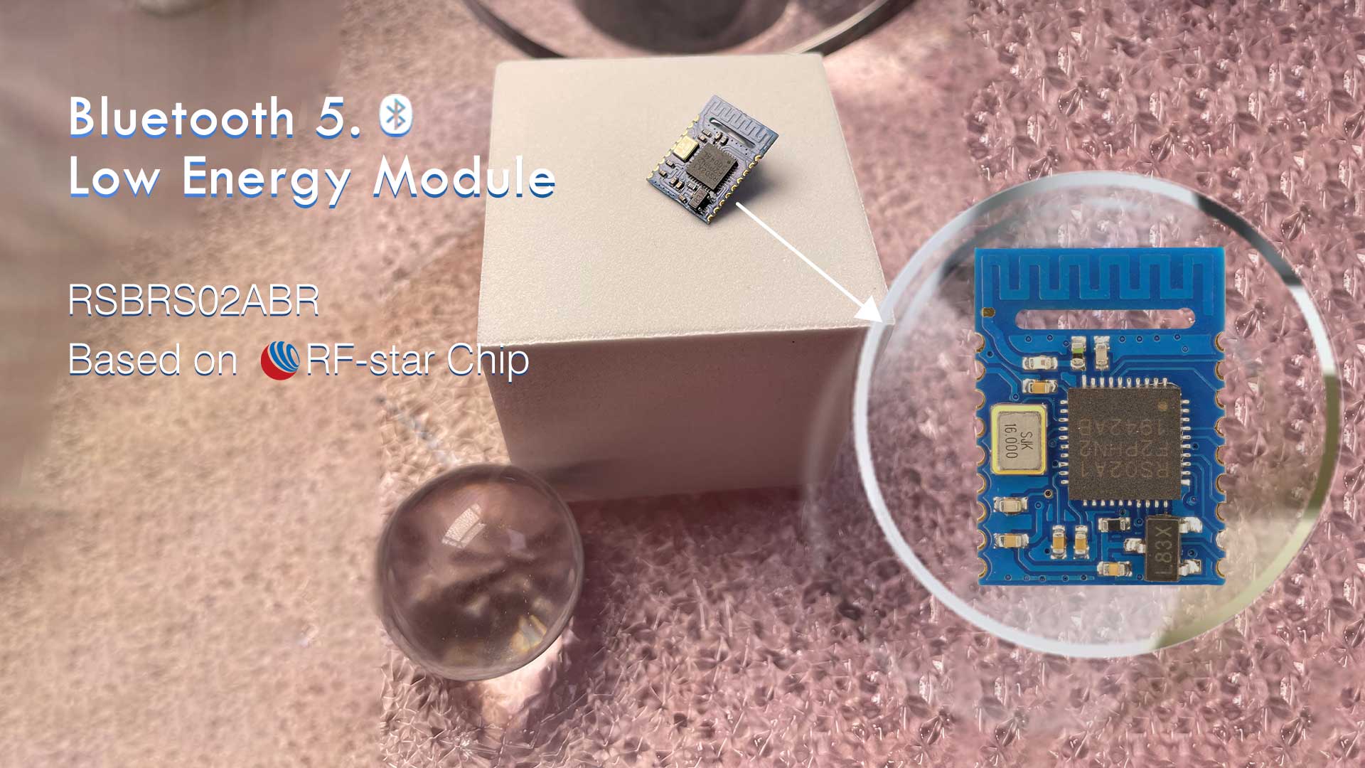 Módulo de baja energía Bluetooth 5.0 RSBRS02ABR basado en chip RF-star