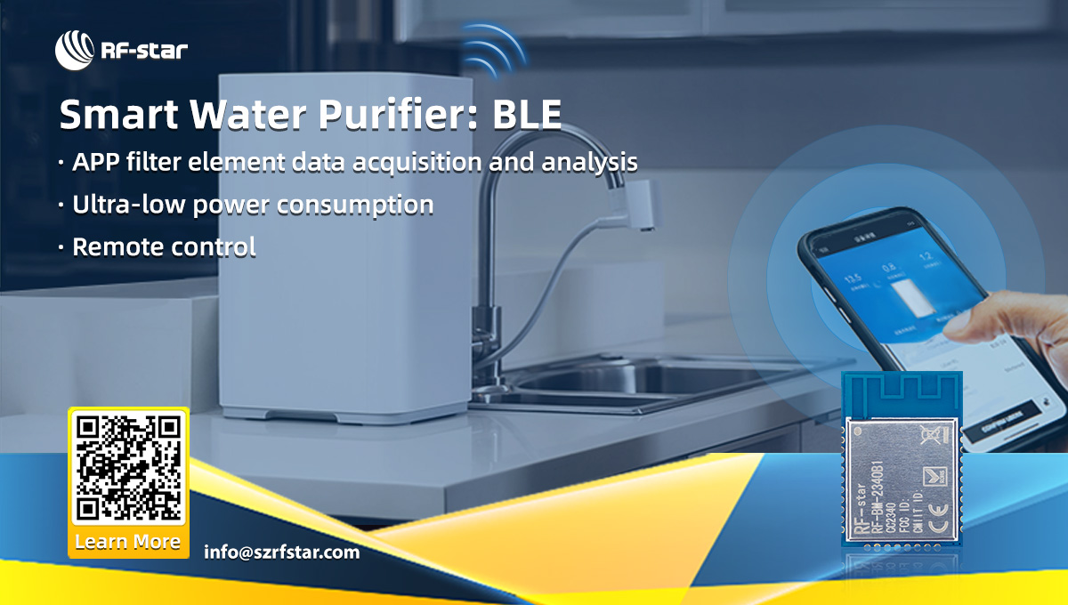 Purificador de agua inteligente BLE